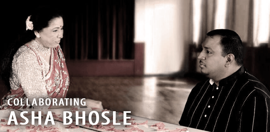 Composer Shyamalangan with Indian Pop legend Asha Bhosle